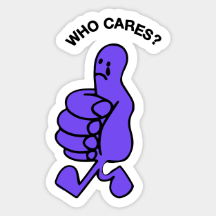 rex orange county who cares purple Sticker